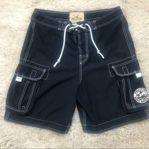 HOLLISTER  Black Board Shorts Walking Shorts